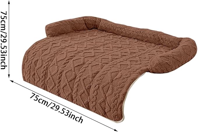 Dream Cloud Pet Sofa Bed for Couch, 2026 Upgraded Plush Washable Waterproof Non-Slip Pet Mat, Cozy Furniture Protector for Small Medium Dogs & Cats (Blue)
