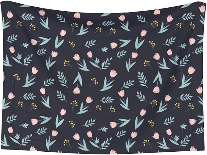 Pet Blanket for Couches and Beds, Shabby Chic Floral Tulips Flower Pink, Reversible Double Sided Plush Design with Soft Bumpy Texture and Smooth Surface, Furniture Protector