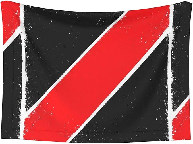 Two Sided Plush Pet Blanket for Crates Carriers Home Use, Trinidad and Tobago Flag, Reversible Throw with Cozy Dot Fabric and Silky Reverse for Small Large Pets