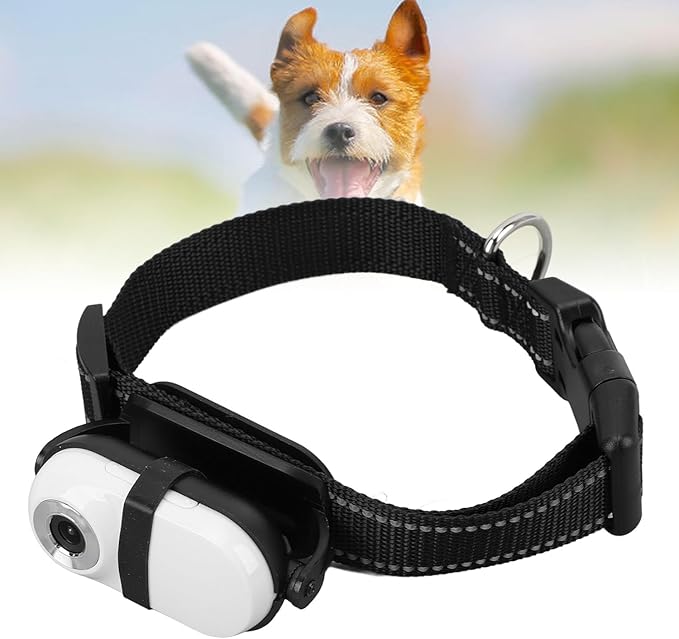 Hd 1080p Cat Camera Collar, Adjustable Wireless Pet Tracker with Memory Card, Mini Action Camera for Dogs & Cats, Video Recording & Monitoring White 64GB