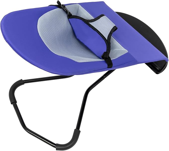 Pet Rocking Chair for Small Dogs & Cats, Portable Foldable Pet Rocker with 3-Level Height Adjustment & 33lbs Capacity, Washable Breathable Indoor/Outdoor Fur Baby Bouncer Bed (Purple)