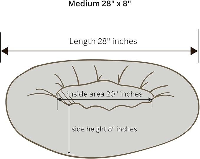 Organic Cotton Canvas Dog Bed: Removable Cover, Natural Fill - Made in USA (Sage Green, Medium 28" x 8" inches)