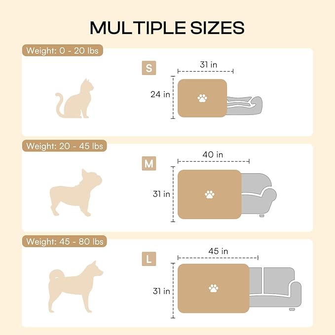 LINENLUX Cute Dog Blanket for Small Medium Dogs 6-Pack Soft Stretchy Fleece Blankets for Pet Cat Puppy Warm Wrinkle-Resistant Throw for Couch Bed Outdoor Coffee 31x24 inch (Pack of 6)