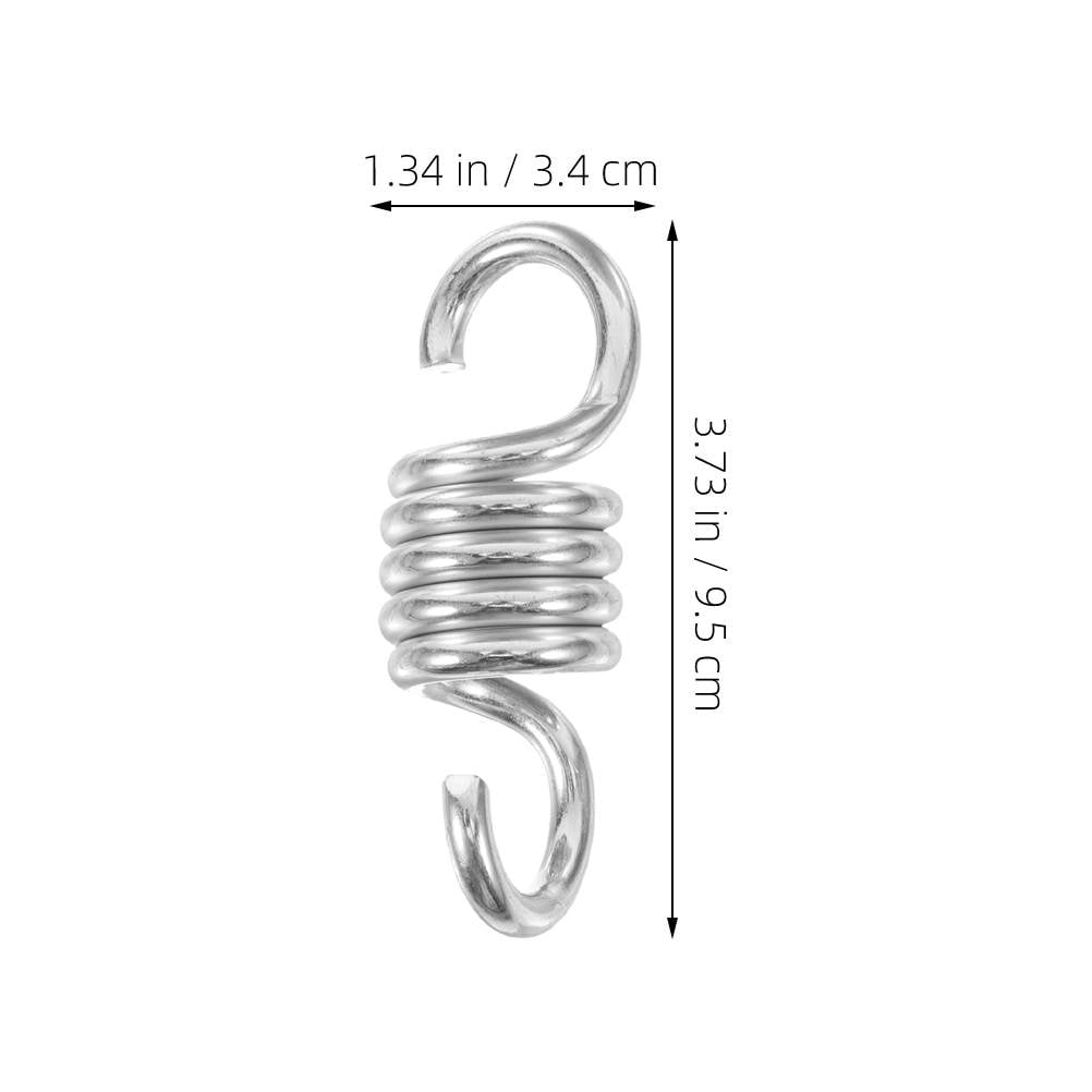 Homoyoyo 4pcs Hammock Spring Kit Stable Hanging Components for Patio Furniture Accessories