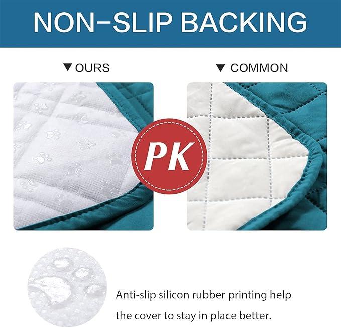 Waterproof Dog Bed Covers for Couch Protection, Water-Resistant Soft Dog Pet Blanket Anti-Slip Dog Blanket for Bed, for Furniture Bed Couch Sofa (Deep Blue,40x50inch)