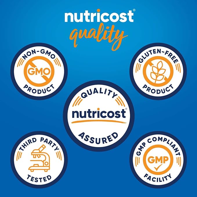 Nutricost Calcium, Magnesium & Zinc Tablets 1,415 mg, 180 Tablets - Vitamin / Mineral Blend Supplement, 60 Servings - Gluten Free, Non-GMO