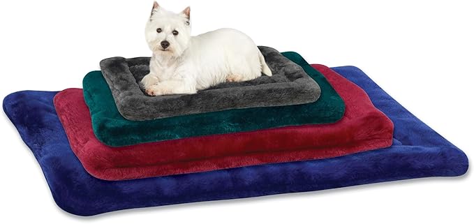 Slumber Pet Plush Mats - Versatile and Comfortable Mats for Dogs and Cats - Intermediate, 26"L x 17"W, Gray