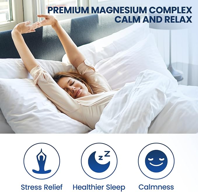 Magnesium Glycinate Liquid Drops 500mg - Triple Magnesium Complex Supplement with Citrate, Malate, Ashwagandha, L-Theanine, Vitamin B6 for Sleep, Stress Relief, Muscle, Pineapple Flavor 4 Fl Oz