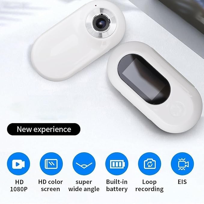 Sorandy Pet Sport Camera, 1080P Dog Tracker Collar, Upgrade 360° Rotating Cat Camera Collar with 6 Layer Optical Glass Lens, 170° Wide Angle Video Image, 2‑3 Hours Working Time