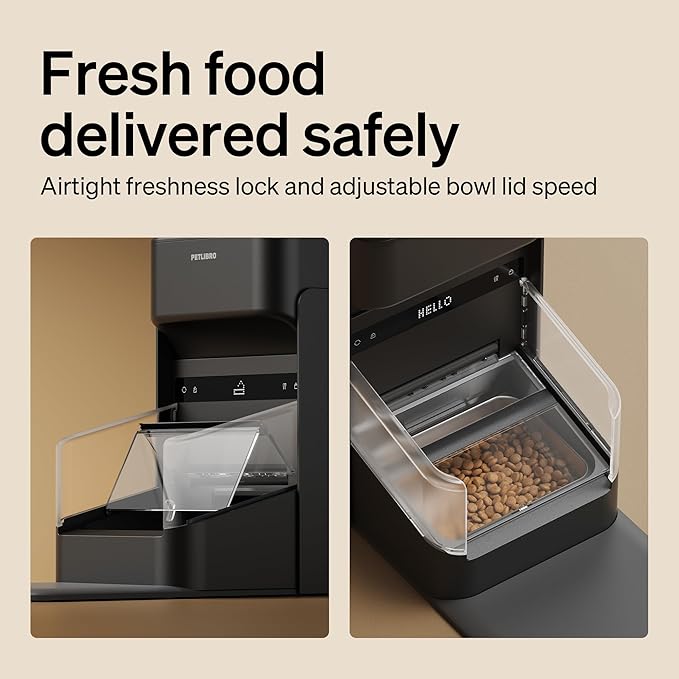 PETLIBRO RFID Cat Feeders for 2 Cats, Collar Sensor for Personalized Meals, Cats Recognition, Diet Tracking and Anti-Stealing for Multi-Pets Homes and Different Diets, Automatic Pet Feeder (Pack of 2)