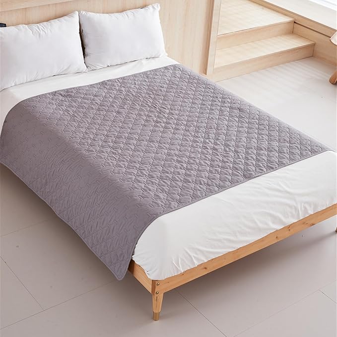 GIBZ Waterproof Dog Bed Blanket Cover Anti Slip Pet Furniture Protector Washable Large Washable Quilted Mat for Indoor, Khaki, 100x127cm
