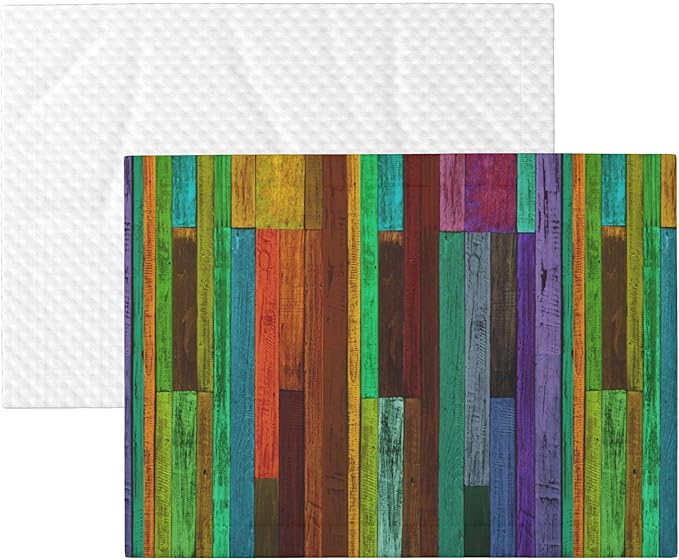 Colorful Wood Throw Blanket - Wooden Blanket for Dog Cat Pet Blankets 40x30 for Couch Sofa Bed