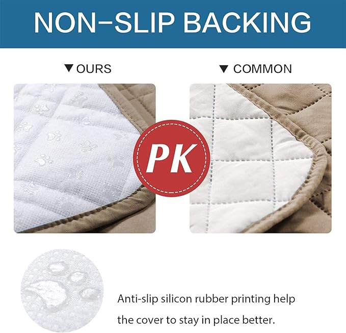 Waterproof Dog Bed Covers for Couch Protection, Water-Resistant Soft Dog Pet Blanket Anti-Slip Dog Blanket for Bed, for Furniture Bed Couch Sofa (Taupe,30x70inch)