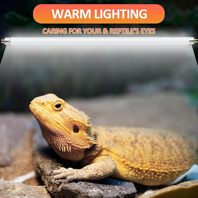 T8 UVB Reptile Light 18W 10.0, UVA Light Bulb for Reptiles, Lamp Tube for Bearded Dragon(1 Pack)