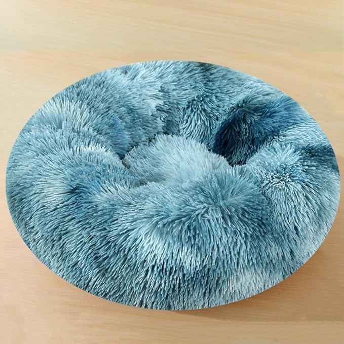Calming Donut Dog & Cat Bed, 36 Inch Round Fluffy Dog Beds for Small Medium Large Dogs and Cats Anti-Anxiety, Puppy Bed, Washable Round Cozy Soft Pet Bed