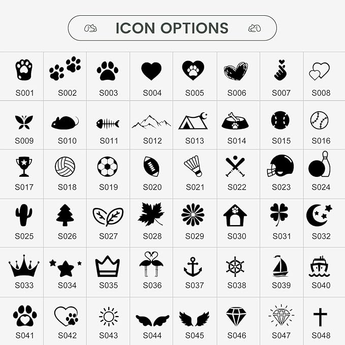 Dog Tags Engraved for Pets - YEHANTI Personalized Dog Tags with Lovely Icons, Durable Stainless Steel Pet ID Tags for Small Large Dogs Cats, Custom Dog Name Tags Engraved on Both Sides (Moon)