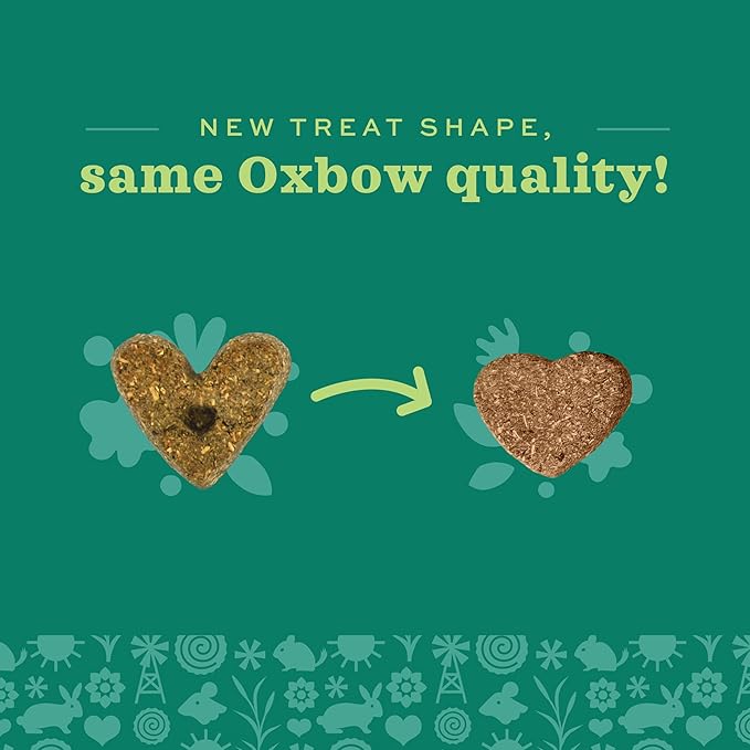 Oxbow Animal Health Simple Rewards Apple Banana Treats, Timothy Hay Guinea Pig & Bunny Treats, Pet Snack, Made Guinea Pig Hay, Made in USA, Timothy for Rabbit, 3 oz Bag (Pack of 2)