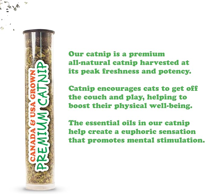 Meowijuana Ruby Rascal Bundle | Get Silly Refillable Ruby Rascal Toy and Sierra Sunshine Catnip Blend | Promotes Play and Cat Health | Includes North American Organic Catnip