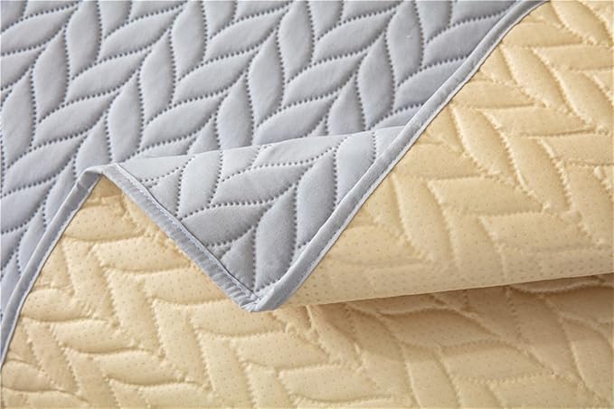 GIBZ Waterproof Dog Bed Cover Anti Slip Pet Furniture Protector Washable Blanket Large Soft Quilted Mat, Dark Grey, 220x210cm