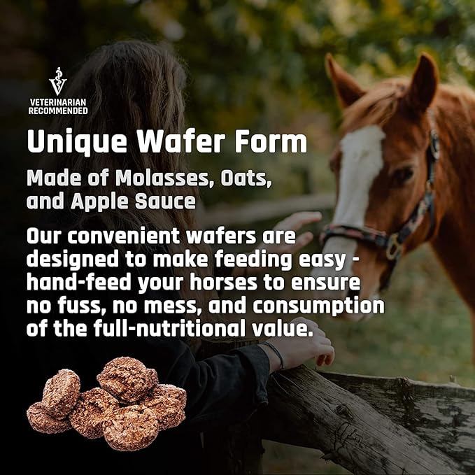 Majesty's Omega Wafers - Superior Horse / Equine Skin, Coat, and Immune Support Supplement - Omega 3, 6, 9, and Biotin - 30 Count (1 Month Supply)