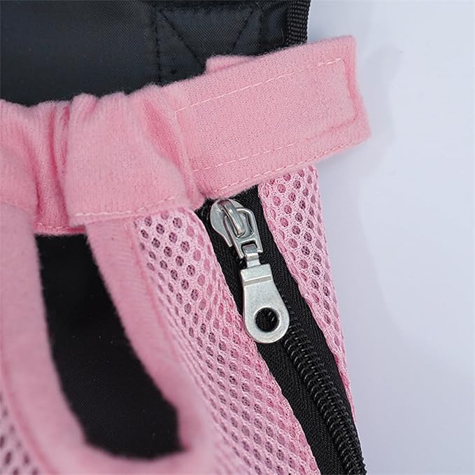 Portable Pet Carrier Backpack, Adjustable Pet Front Cat Dog Carrier Backpack Travel Bag for Small Medium Dogs Cats Puppies, Cat Backpack Carrier for Hiking Cycling (E, M)