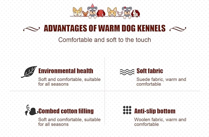 Suede Sofa Dog Bed, Multiple Sizes Orthopedic Memory Foam Mattress, Durable and Calming, Washable Dog Bed with Anti-Slip Bottom L Darkgray