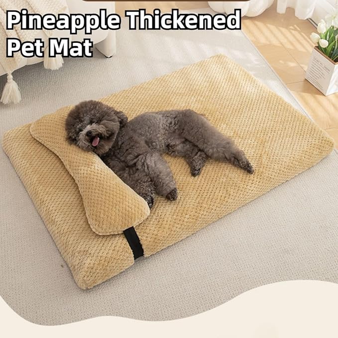 Dog Bed for Small Medium Large Dogs, Dog Mattress with Removable Pillow for Crate Kennel, Sofa Dog Bed, Super Soft Pet Bed for Dogs and Cats, Pet Beds & Furniture (Pink,XX-Large)