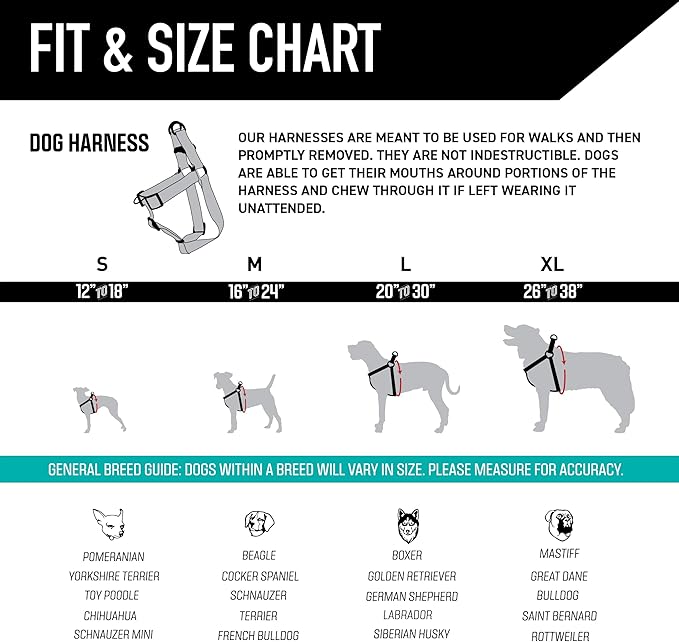 Wolfgang Heavy Duty Adjustable Dog Harness, Pull-Tested for Walking & Training, StarryWolf Print, Large