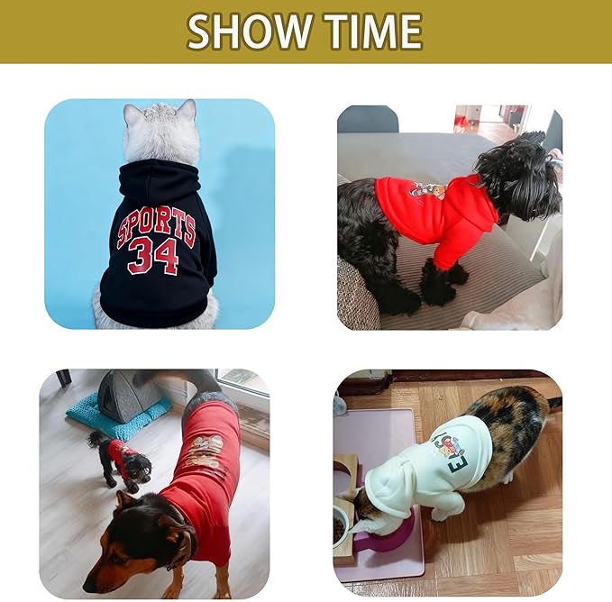 Custom Dog Hoodie, Personalized Sweatshirt with Photo Text Name Logo, Customized Hooded Sweater for Small Medium Large Dogs & Cats (Purple, XX-Large)