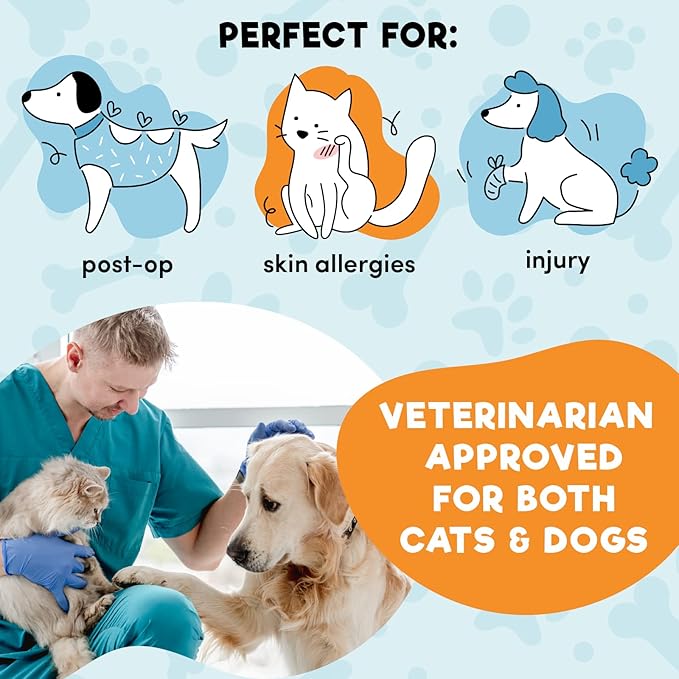 BENCMATE Inflatable Dog Cone Collar Alternative, Soft Dog Cone for Small Medium Large Dogs and Cats, Neck Recovery ECollar Donut Collar After Surgery (Large+, Donut-Strawberry)