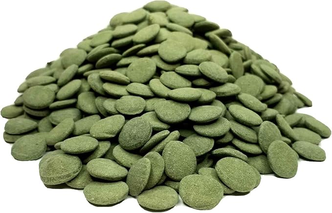 Aquatic Foods Inc. 12mm 1/2" Sinking Wafers of Algae & Spirulina Ideal for Plecos, Bottom Fish, Catfish, Shrimp, Snails, Crayfish, All Herbivorous & Omnivorous Tropical Fish...AFI Wafers..1/2-lb