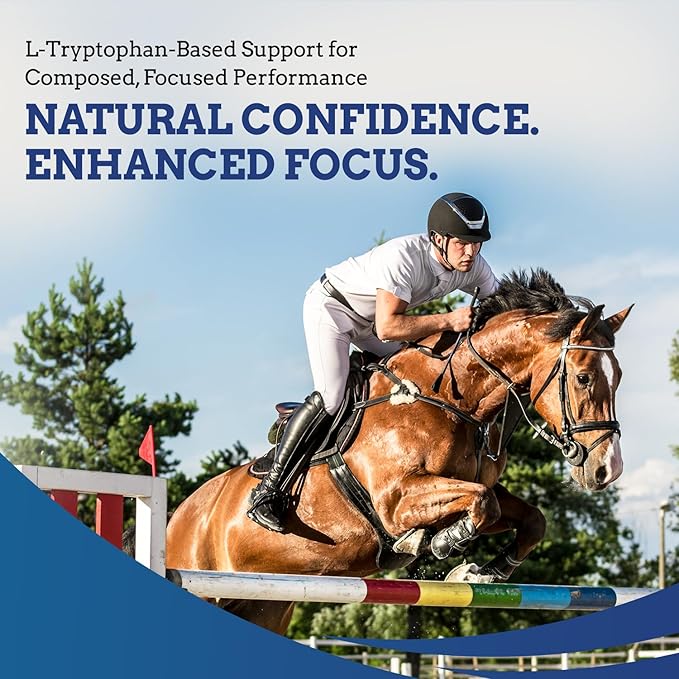 TryChill™ 12 Pack – L-Tryptophan-Based Support for Horses – Promotes a Composed Demeanor Without Sedation – Enhances Focus, Confidence & Performance – 100% Natural & Competition Safe