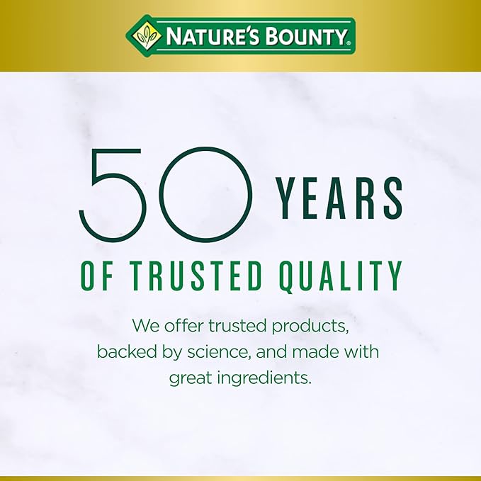 Nature's Bounty Calcium Magnesium & Zinc Caplets, Immune & Supporting Bone Health, 100 Count (Pack of 2)