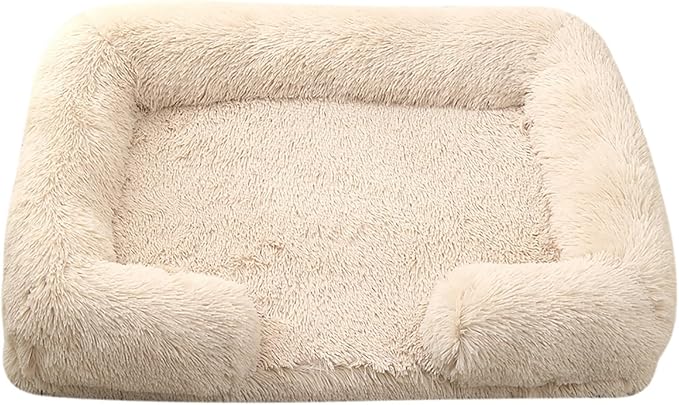 Dog Beds Large Sized dog Orthopedic, Sofa Dog Bed with Waterproof Lining and Nonskid Bottom, Rectangle Washable Dog Bed for Medium Small Dogs and Cats Comfortable ( Color : Brown3 , Size : 51 x 35" )