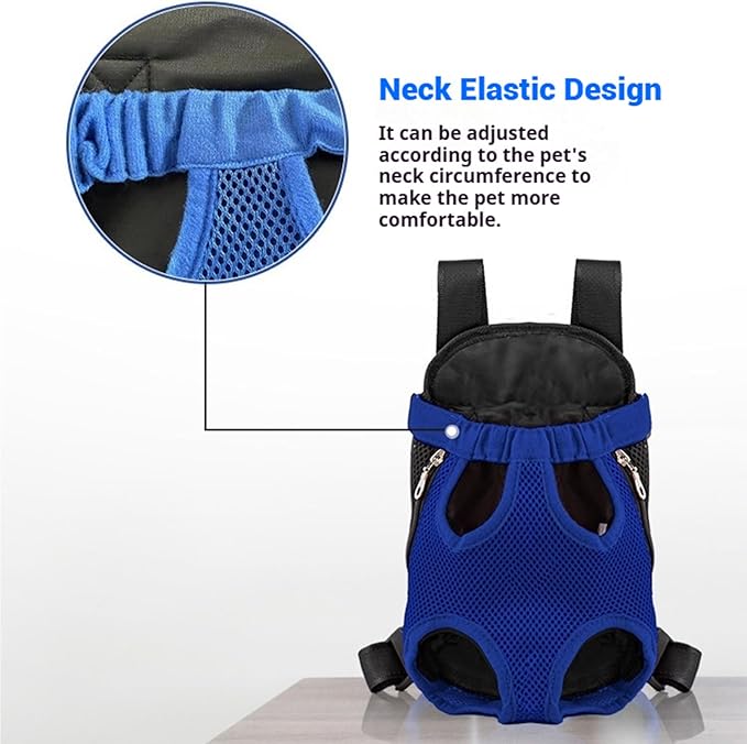 Portable Pet Carrier Backpack, Adjustable Pet Front Cat Dog Carrier Backpack Travel Bag for Small Medium Dogs Cats Puppies, Cat Backpack Carrier for Hiking Cycling (L, XL)