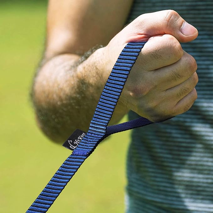 Hi Kiss Dog/Puppy Obedience Recall Training Agility Lead - 15ft 20ft 30ft 50ft 100ft Training Leash - Great for Training, Play, Camping, or Backyard(100ft,Black_Blue)