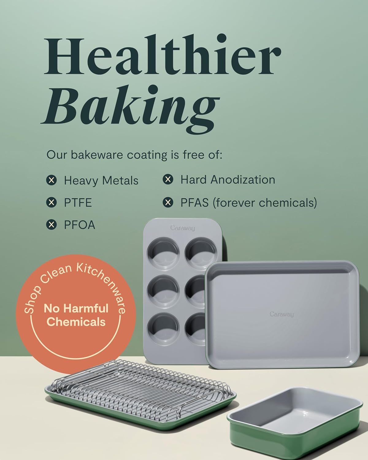 Caraway Nonstick 9” x 6.5” Small Rectangle Baking Pan – Non-Toxic, PTFE & PFOA Free – Aluminized Steel Core – Deep Ceramic Baking Pan for Casseroles, Lasagna & More - Navy