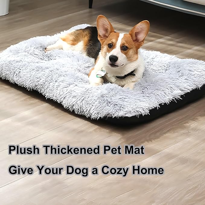Dog Crate Mat, Dog Bed for Large Dogs, Comfy Fluffy Kennel Pad Anti-Slip for Dog beds & Furniture, Quilted Dog Bed for Pets for Medium/Small Dogs Cats (Color : A1, Size : 48x33)
