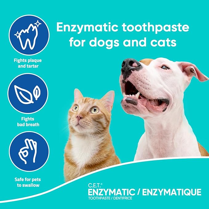 Virbac C.E.T. Enzymatic Toothpaste, Malt Flavor, 2.5 oz