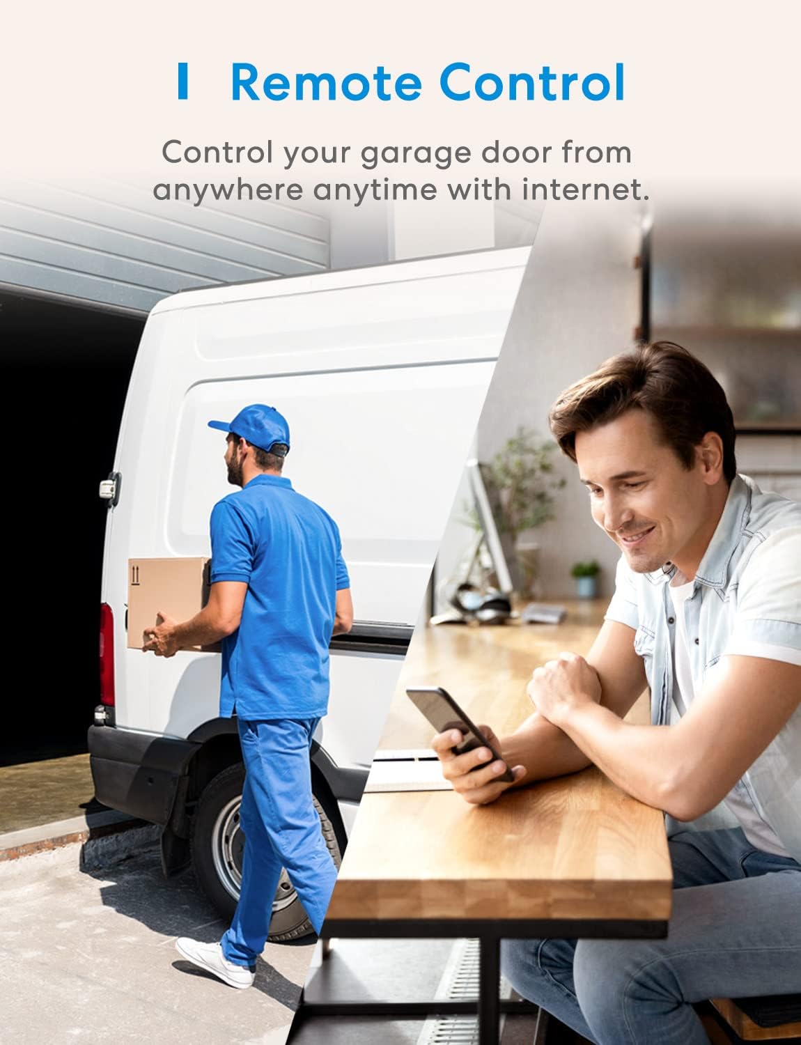 meross Smart WiFi Garage Door Opener Remote, App Control, Works with Alexa, Google Assistant and SmartThings, No Hub Needed（Non HomeKit Versions）