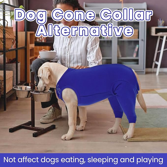 Nanaki Dog Surgery Suit Female Spay, Leg Sleeves for Dog Rear Legs, Doggy Onesie for Surgery Female, Doggy Recovery Suit Male Abdomen, Pet Wound Care Heal Protector, Surgical Suits for Pet Spay