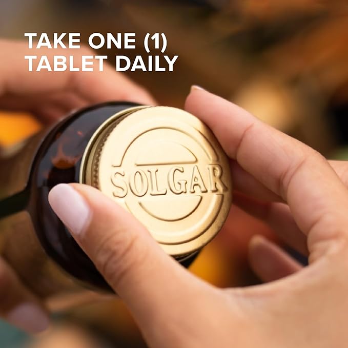 SOLGAR Folate 1000 mcg - 120 Tablets - 1000 mcg Bio-Active Metafolin - Vegan, Gluten Free, Dairy Free, Kosher - 120 Servings