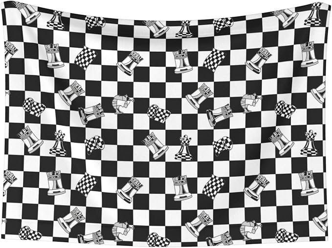 Double Sided Pet Mat for Dog Bed Topper Cat Blanket Furniture Protector, Checkered Race Waving Flag, Reversible Plush with Tactile Dot Pattern for Style Change