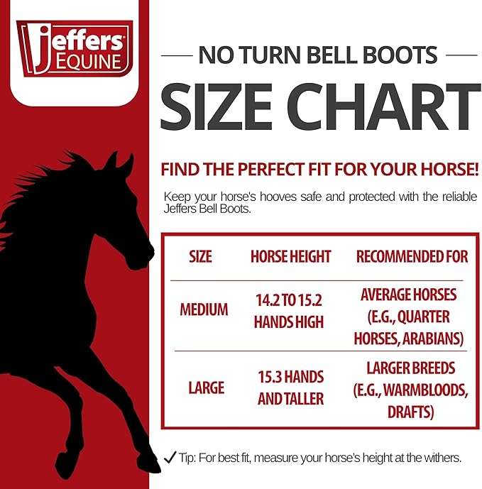 Jeffers Expression No Turn Bell Boots for Horses - Purple & Pink, Medium | Shock Absorbing Hoof Protection | Secure Double Hook & Loop Closure, Perfect for Turnout, Training, & Riding - 1 Pair