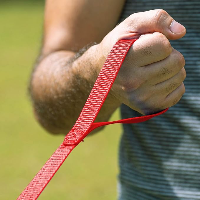 Hi Kiss Dog/Puppy Obedience Recall Training Agility Lead - 15ft 20ft 30ft 50ft 100ft Training Leash - Great for Training, Play, Camping, or Backyard (30 Feet, Red)