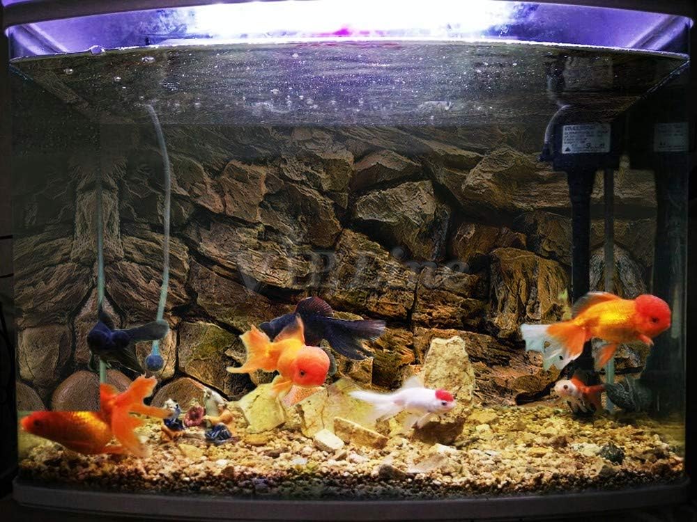 Rock Wall Aquarium Background Poster PVC Fish Tank Decor Landscape 24 36 48 72 (72" x 25"/ 183 x 64cm)