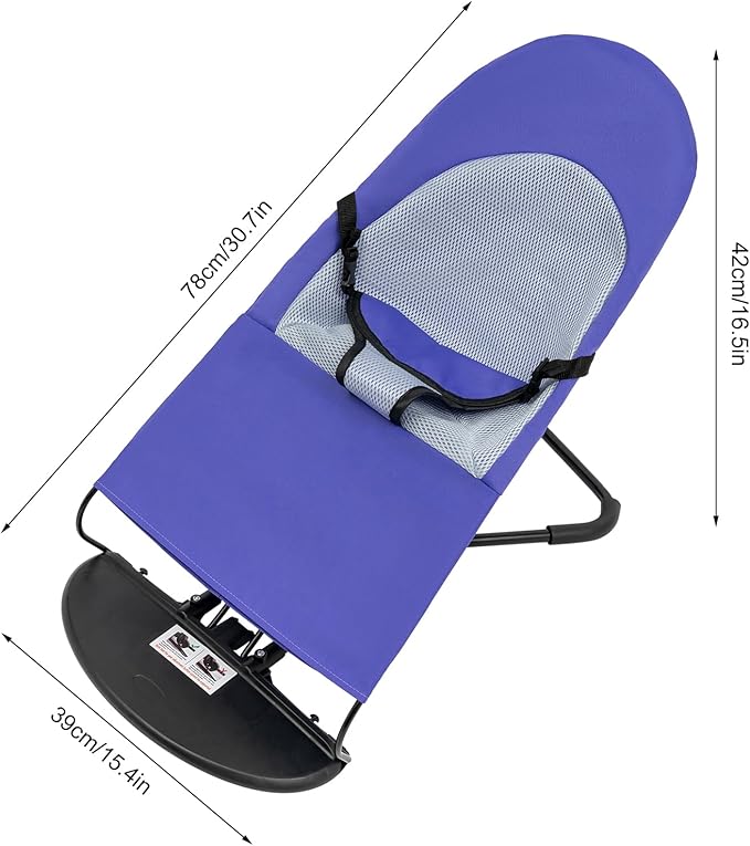 Pet Dog Cat Rocking Chair, Portable Foldable Pet Rocker Bed 3-Level Height Adjustable Small Pet Rocker Summer Breathable Pet Rocker Sofa Bed Dog Cats Rocker Beds for Pets Under 33lbs Purple