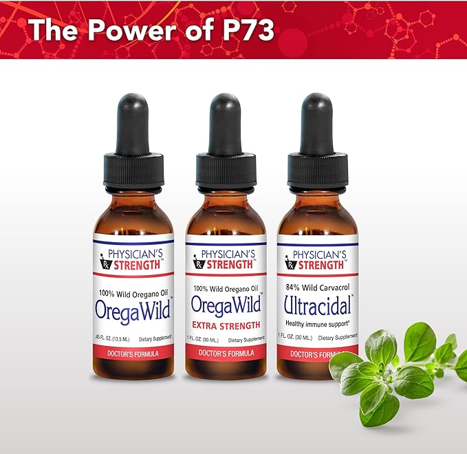 Physician's Strength OregaWild - 13.5 mL - 100% Wild Oregano Oil - 216 Servings