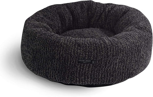 Barefoot Dreams® CozyChic® Round Pet Bed, Carbon-Black, Medium (26.5")