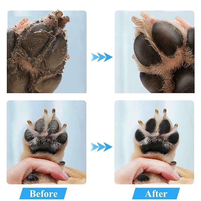 2 Pack Portable Dog Paw Cleaner, Washer, Buddy Muddy Pet Foot Cleaner for Medium Breed Dogs and Cats, Blue
